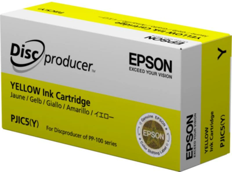 Kartush boje, Epson, PJIC7 (C13S020692), 30 ml, për Discproducer PP-100 series, e verdhë
