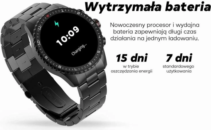 Smartwatch për meshkuj Gravity, e zezë