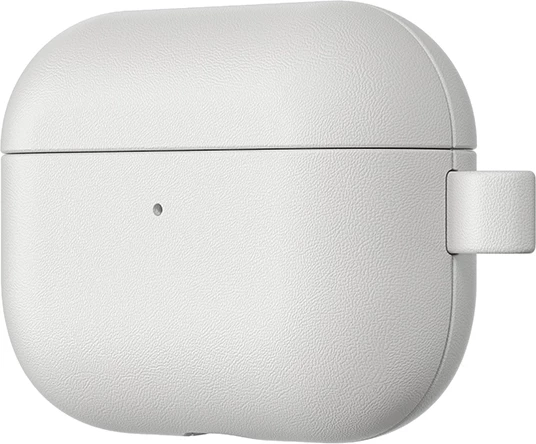Mbështjellës mbrojtës për AirPods Pro 3, AmazingThing Glamor, lëkurë poliester + mikrofibrë, me karabinë, gri