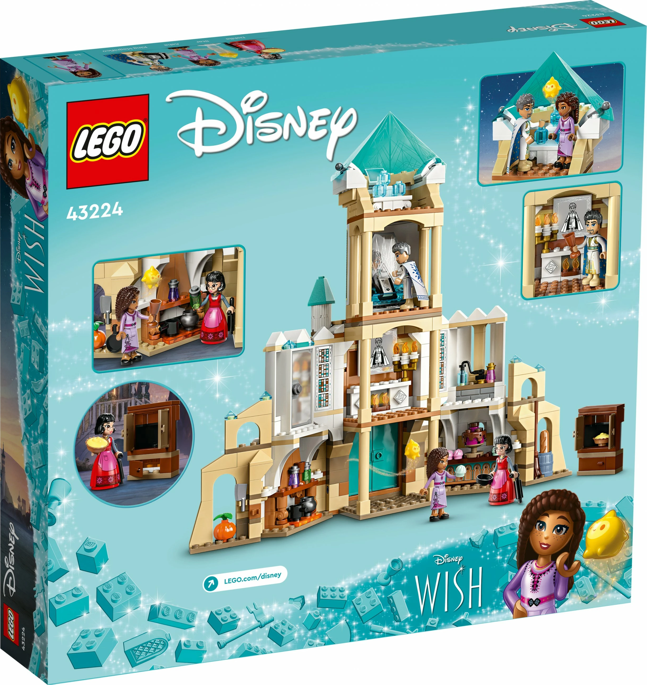 Set ndërtimi LEGO Disney King Magnifico's Castle 43224, 613 pjesë, shumëngjyrësh