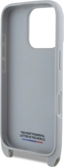 Mbështjellës BMW M Edition Carbon Stripe & Strap për iPhone 16 Pro, Gri