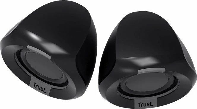 Altoparlantë për kompjuter Trust Polo 2.0 8 W, USB + 3.5 mm, 2.0, të zeza, set 2 copë