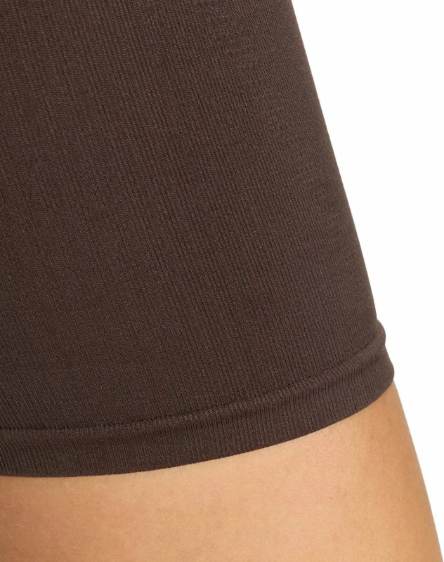 Shorce treningu adidas Workout Essentials Knit 4 Inch për femra, kafe [Madhësia: XS]