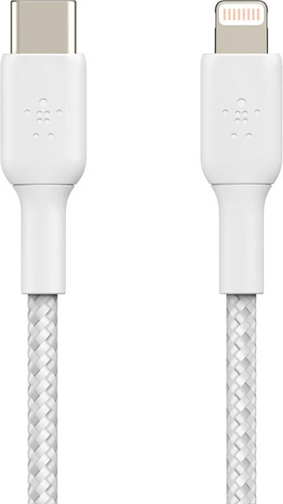 Kabllo Belkin CAA004BT2MWH USB-C në Lightning, 2 m, MFi, e bardhë