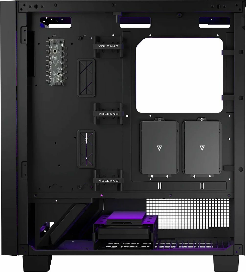 Kasë Modecom Perun Apex ARGB AT-PERUN-4F-ARGB-10-000000-0002, Midi Tower ATX/mATX/ITX, 4x 140mm ARGB fan, USB-C, e zezë