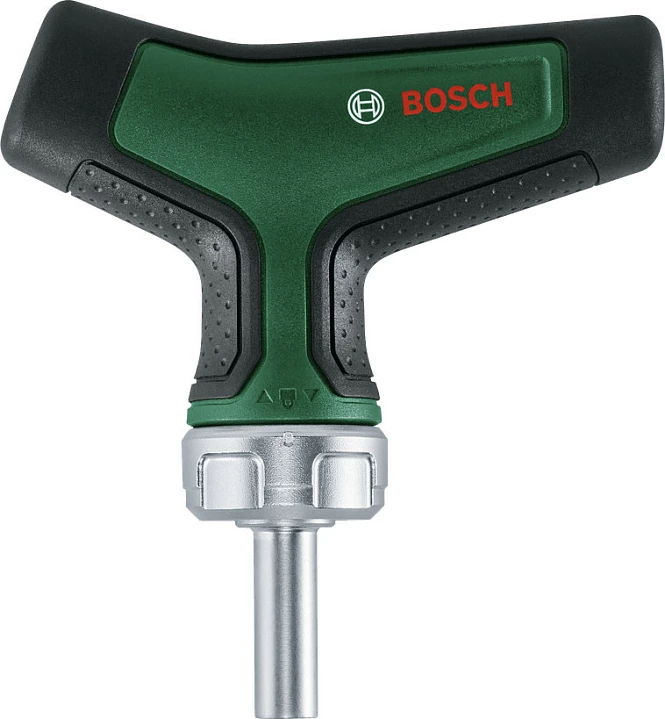 Kaçavidë me bit Bosch T-Grip ratchet, set 22 pjesë, 16 bita, 46 Nm, gjelbër/zi