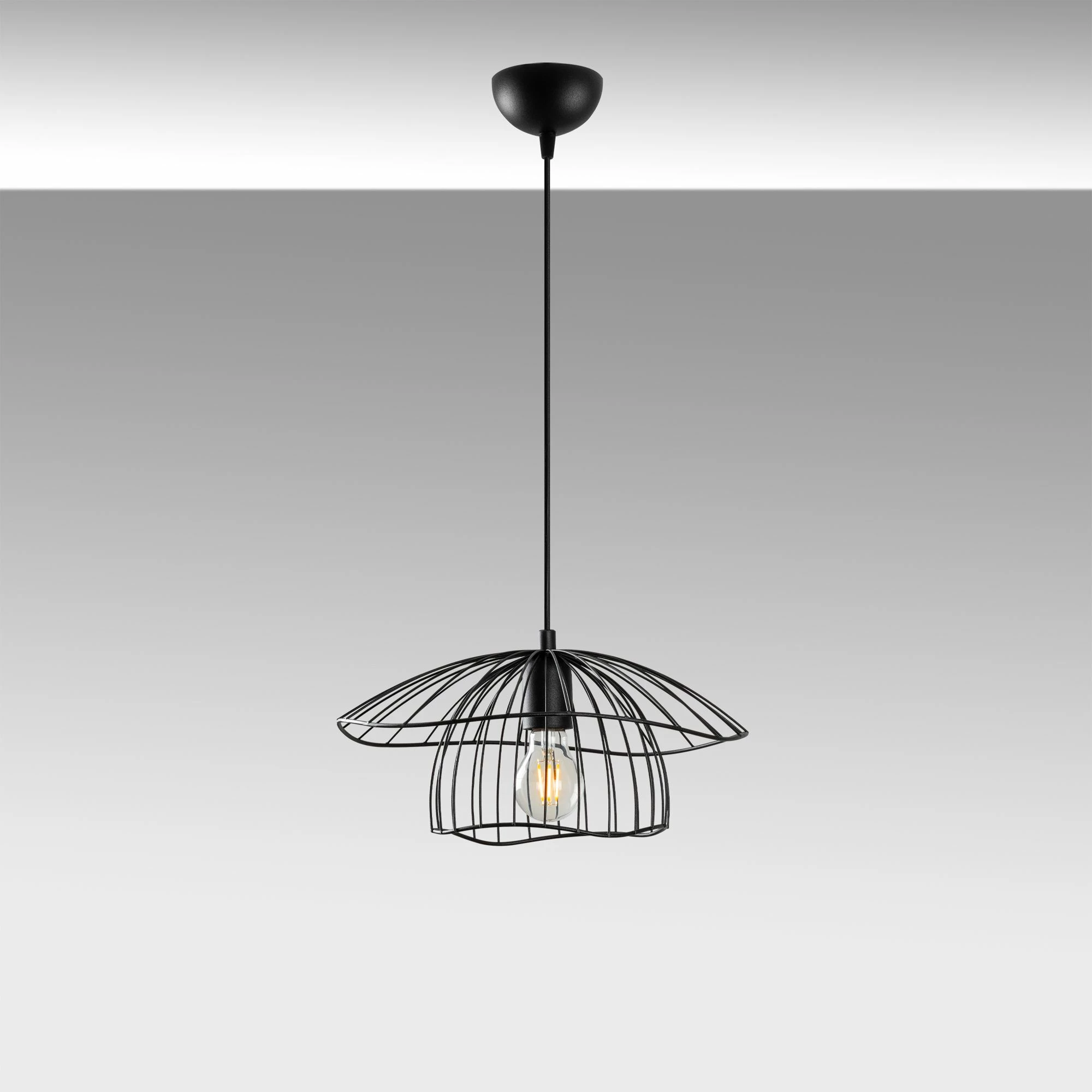 Llambë tavani Opviq, Mantar - 6500 - S, metal, e zezë
