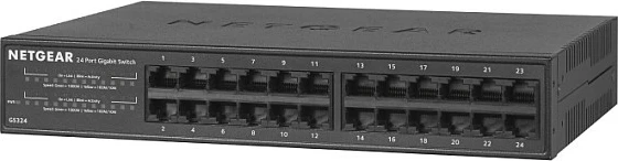 Switch NETGEAR GS324, Gigabit Ethernet, 24 porte, montim në mur