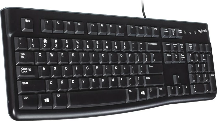 Tastierë Logitech K120, full-size, me kabllo, USB, e zezë