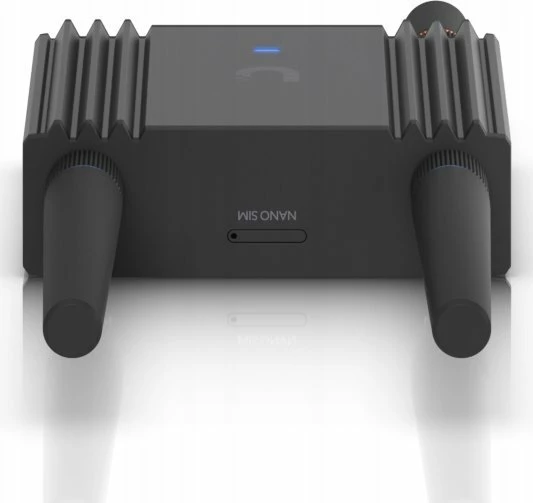 Router Ubiquiti UMR-Ultra 4G LTE, Wi‑Fi 4 2.4GHz, 2x LAN, slot SIM, i zi, me montim mur/DIN