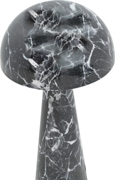 Llambë dyshemeje Flozer, mermer i zi, metal, D36.5x79cm