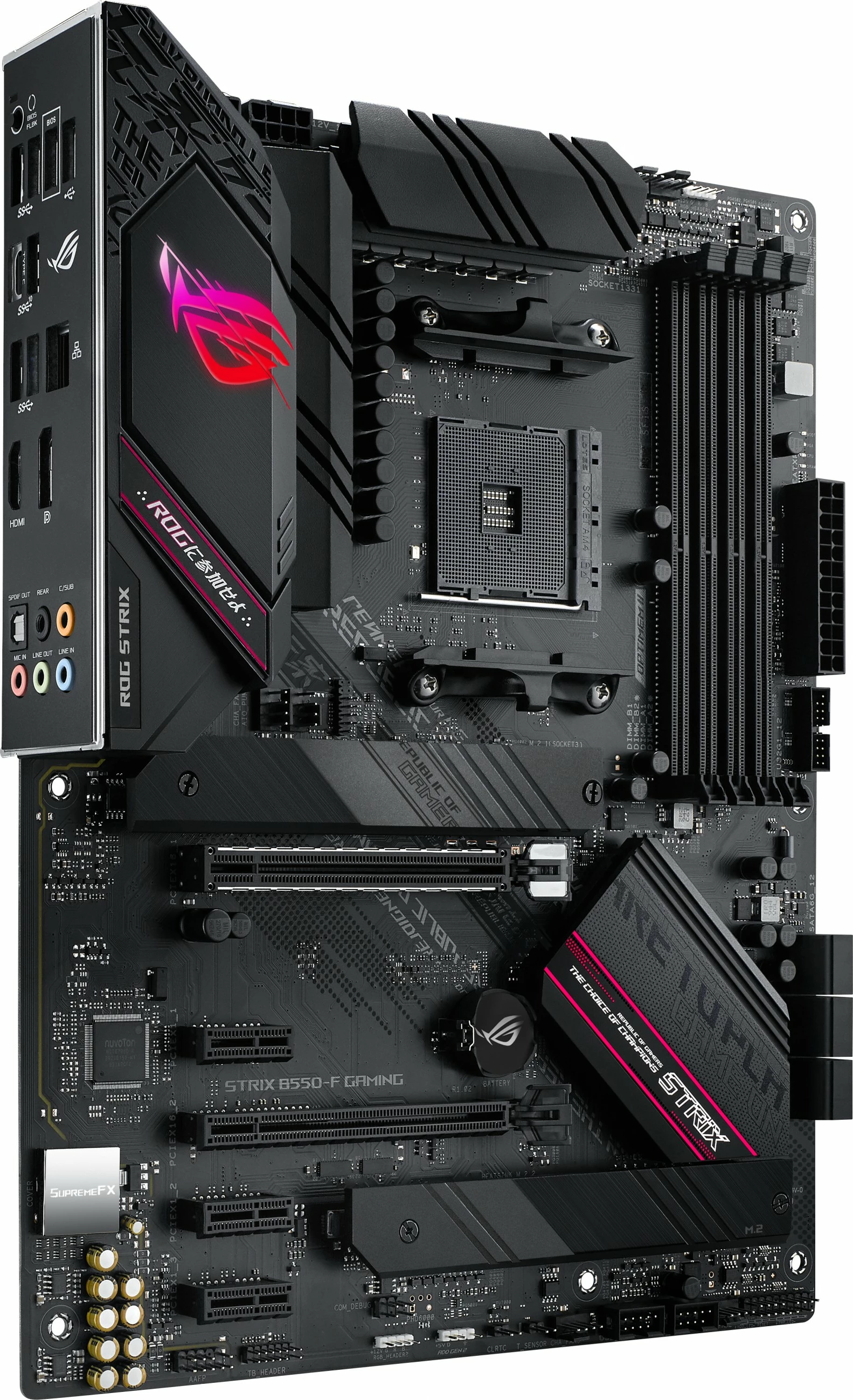 Pllakë amë ASUS ROG STRIX B550-F GAMING, Socket AM4, DDR4-SDRAM, 128 GB