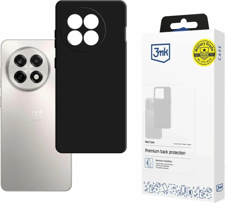 Mbulesë telefoni 3mk për OnePlus 13R/ACE 5, e zezë matte