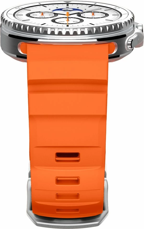 Rrip silikoni Spigen WBS2 për Samsung Galaxy Watch 8/8 Classic 40/44/46 mm, portokalli, 1 copë