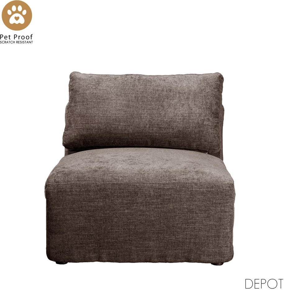 Fotel BOX, kafe e çelët, VOGUE 5, 82x107x85