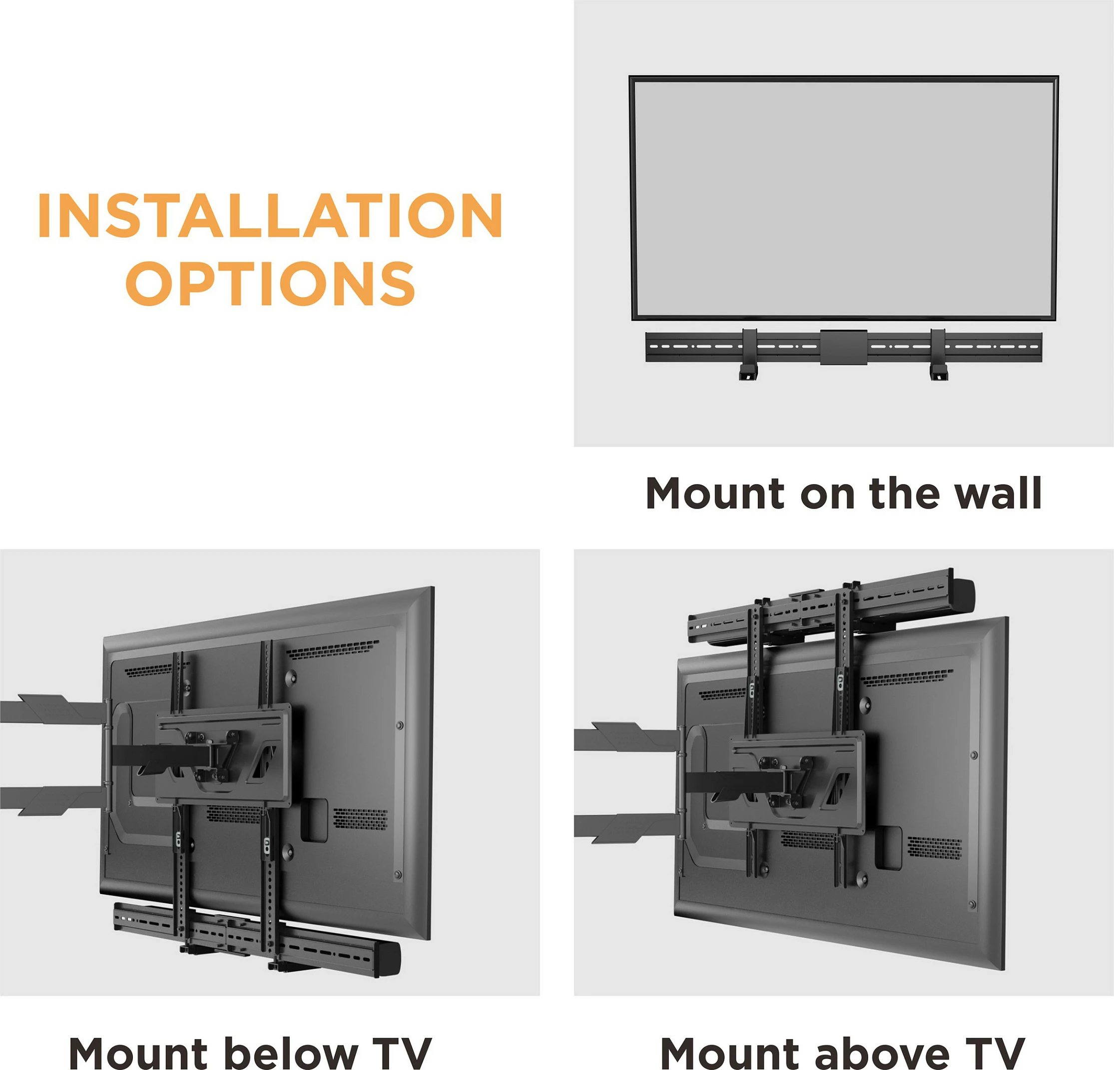 Mbajtëse muri për Soundbar EQUIP, VESA 800x400, max 15 kg, e zezë