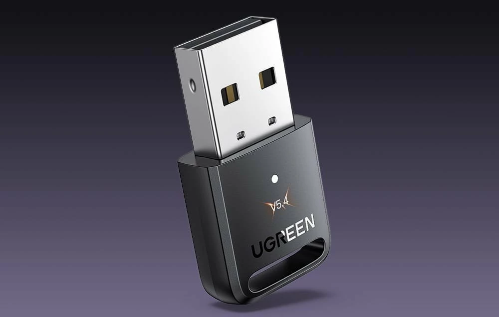 Adapter Bluetooth USB-A Ugreen CM748, Bluetooth 5.4, rreze 20 m, Plug & Play, i zi