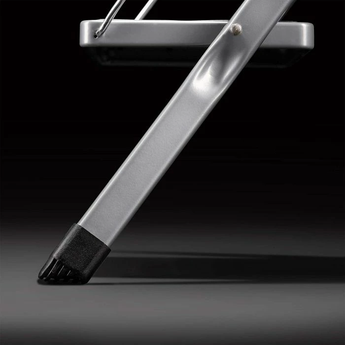 Shkallë palosëse çeliku VONHAUS 3500097, 2 hapa, kapacitet 150 kg, gri/zezë