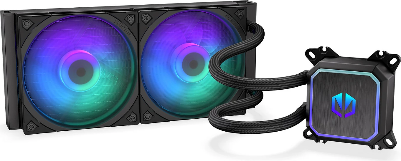 Ftohës uji AIO për CPU Endorfy Navis F240 ARGB, radiator 240mm, 2x120mm, i zi