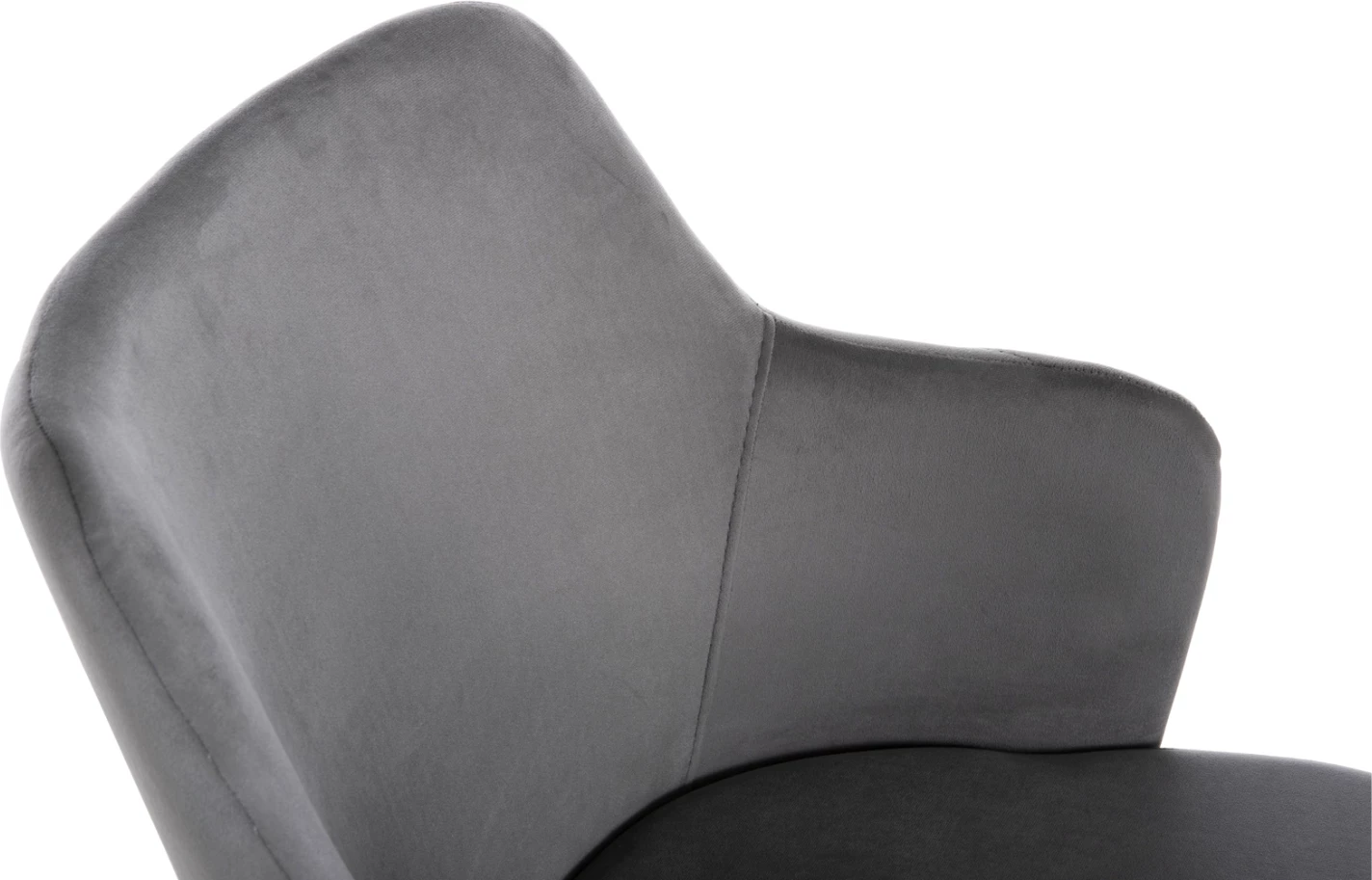 Karrige TRIANA FH9278.11 kadife gri me këmbë metali të arta 54,5x60,5x85,5H cm