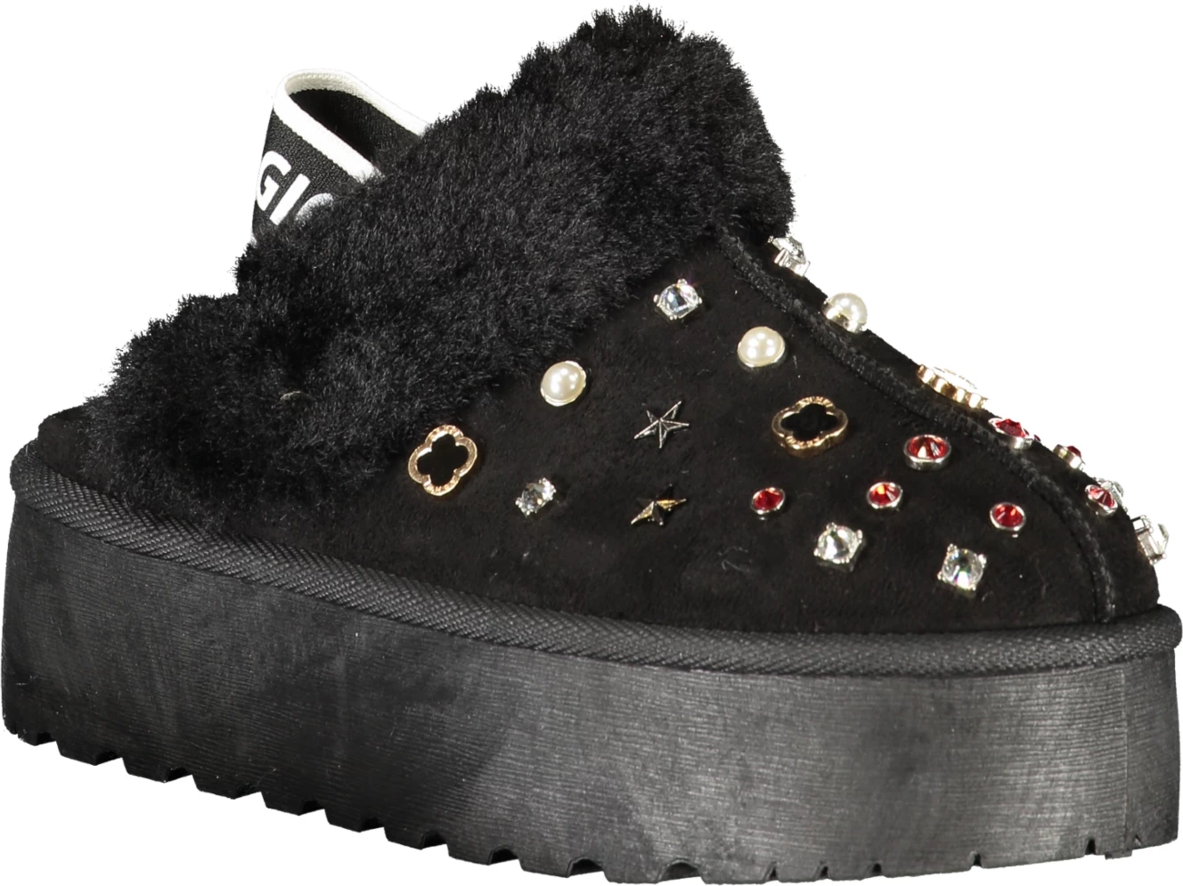 Këpucë grash LAURA BIAGIOTTI, clog dimri, të zeza