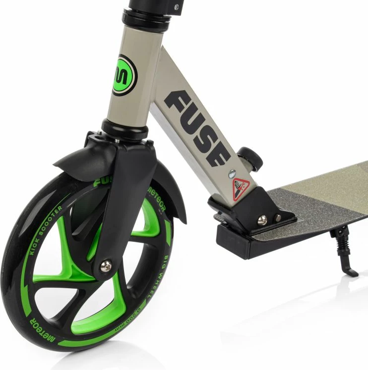 Skuter Meteor, për meshkuj, femra dhe fëmijë, i zi, i gjelbër, gri/argjendtë