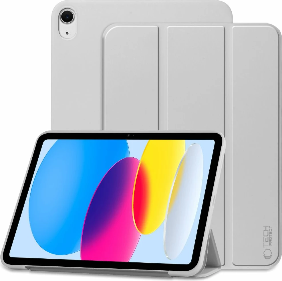 Mbështjellës Tech-Protect SmartCase për iPad 10.9" (2022), Gri e çelët