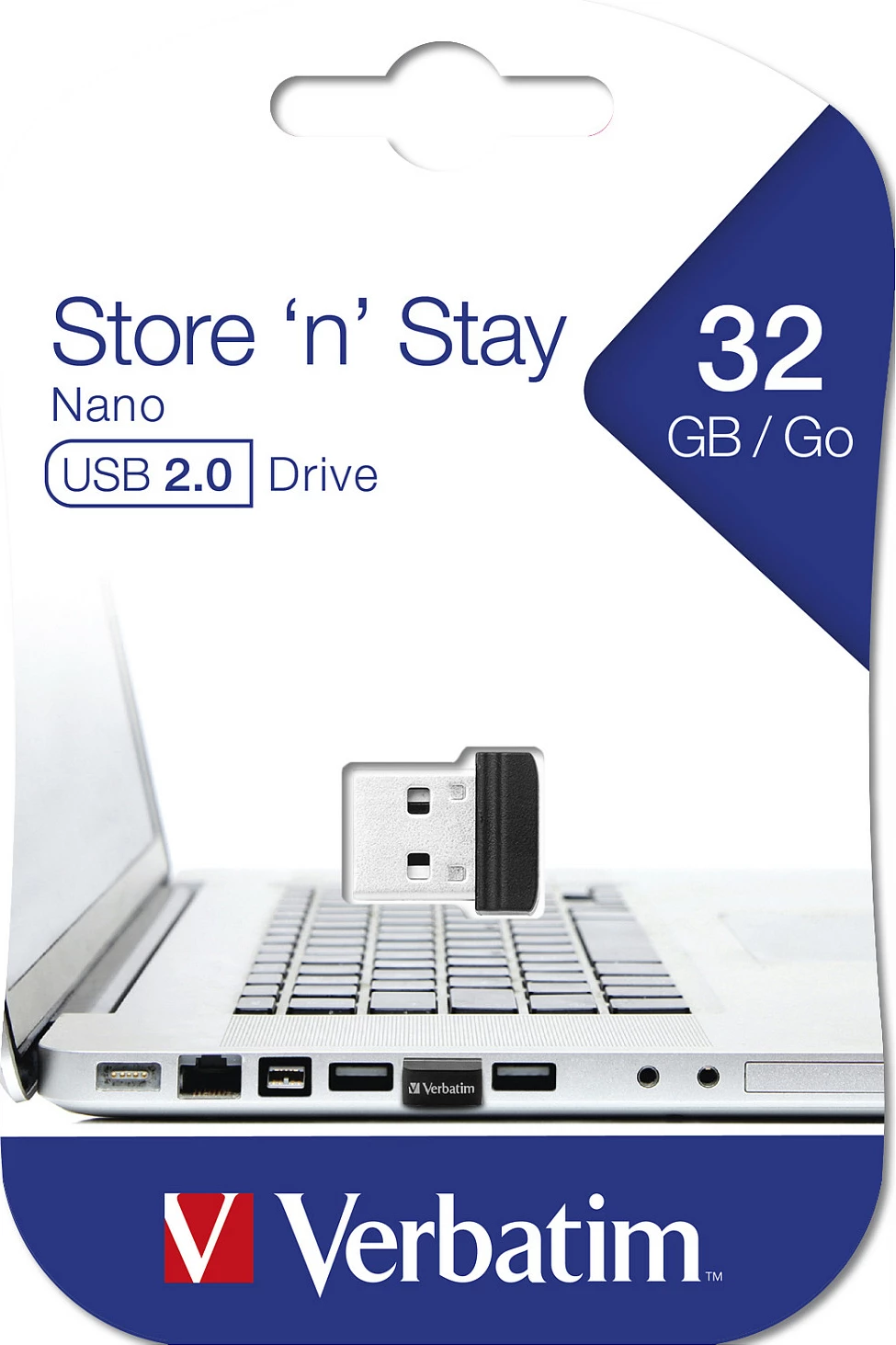 USB stick Verbatim Store 'n' Stay NANO 32GB, USB-A 2.0, i zi
