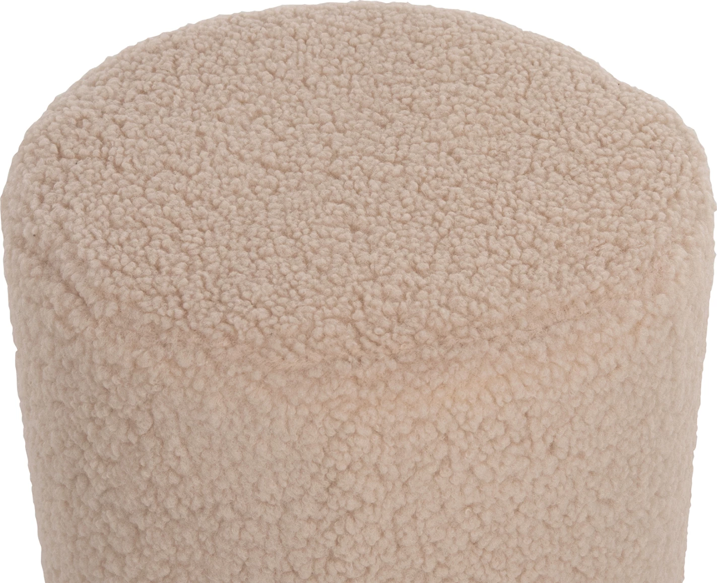 Karrige për bar LEVY FH8408.20, pëlhurë boucle, ngjyrë krem-ari, Φ35x42H cm