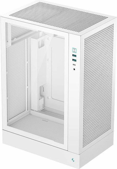 Kasë Deepcool CH170 Plus R-CH170-WHNGM0-G Mini Tower Mini-ITX/Micro ATX, USB-C, pa dritare, e bardhë