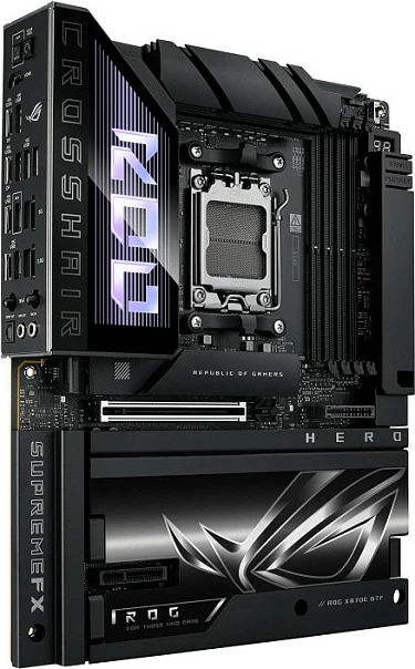 Pllakë amë ASUS ROG Crosshair X870E HERO BTF, Socket AM5, AMD X870E, DDR5 deri 256GB, Wi‑Fi, Bluetooth 5.4, e zezë