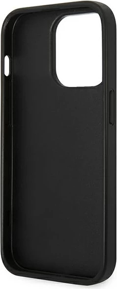 Mbështjellës Karl Lagerfeld KLHCP14LSAPKHG për iPhone 14 Pro 6.1", Saffiano Karl's Head Patch, argjendtë
