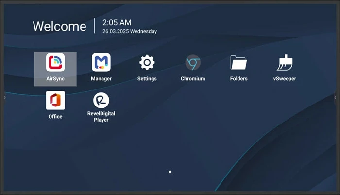 Ekran profesional komercial ViewSonic CDE31 65", 4K UHD, Android 14, Wi‑Fi, 24/7
