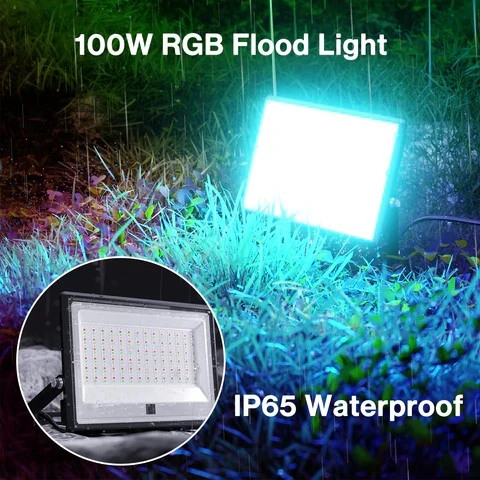 Reflektor LED Slim RGB 100W