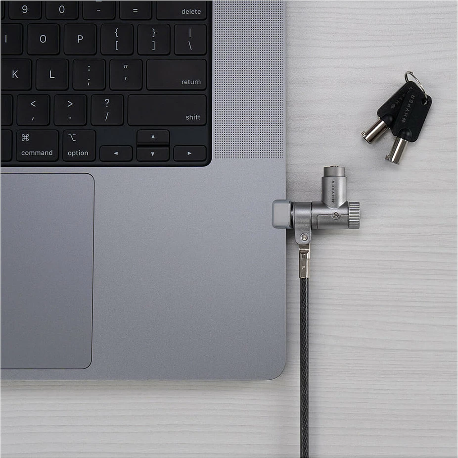 Bravë sigurie me kabllo Targus për MacBook Pro, argjend