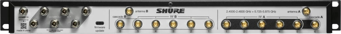 Menaxher frekuencash SHURE GLXD+FMZ4/LC-E për sisteme wireless digjitale dual band, i zi