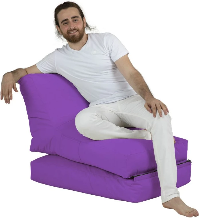 Qese për ulje në kopsht, ngjyrë vjollcë, Siesta Sofa Bed Pouf