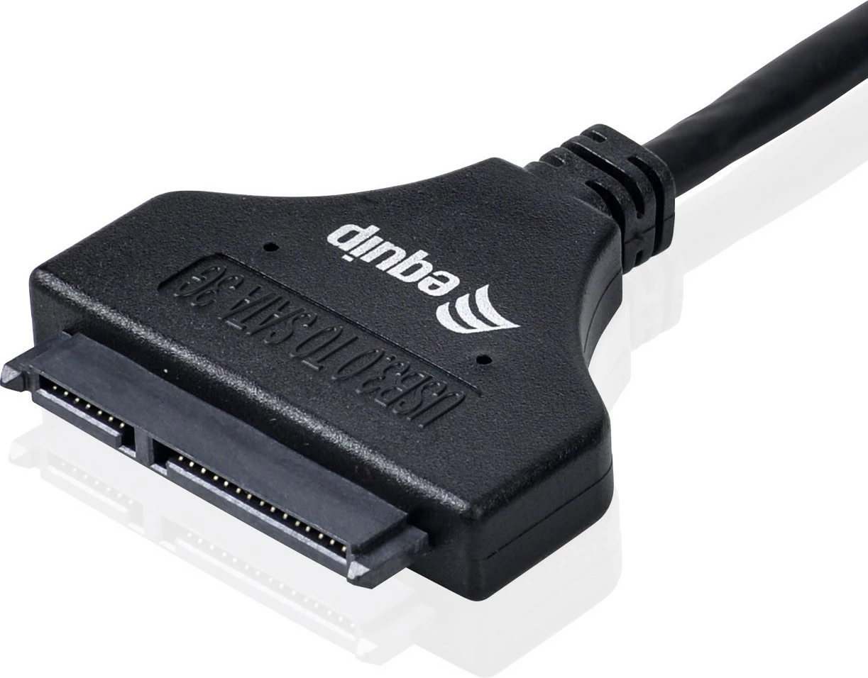 Adapter USB 3.0 në SATA Equip, 0.5m, e zezë