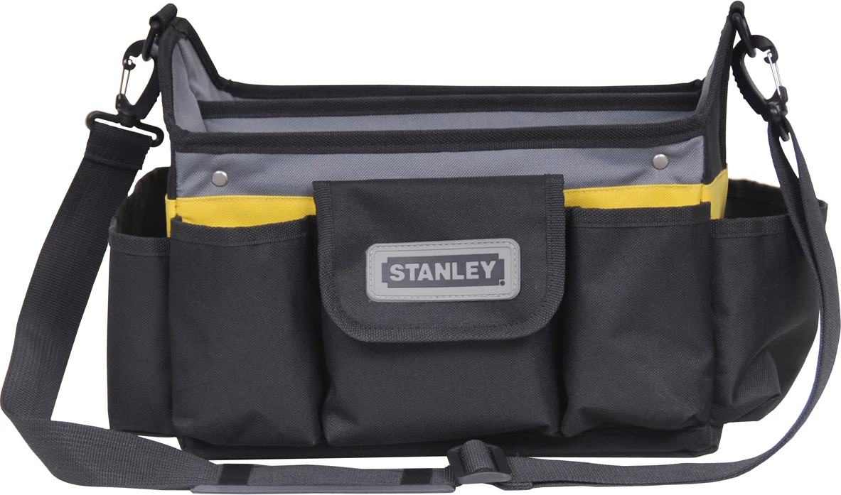 Çantë veglash Stanley STST1-70718 12" me hapje sipër, e zezë/verdhe