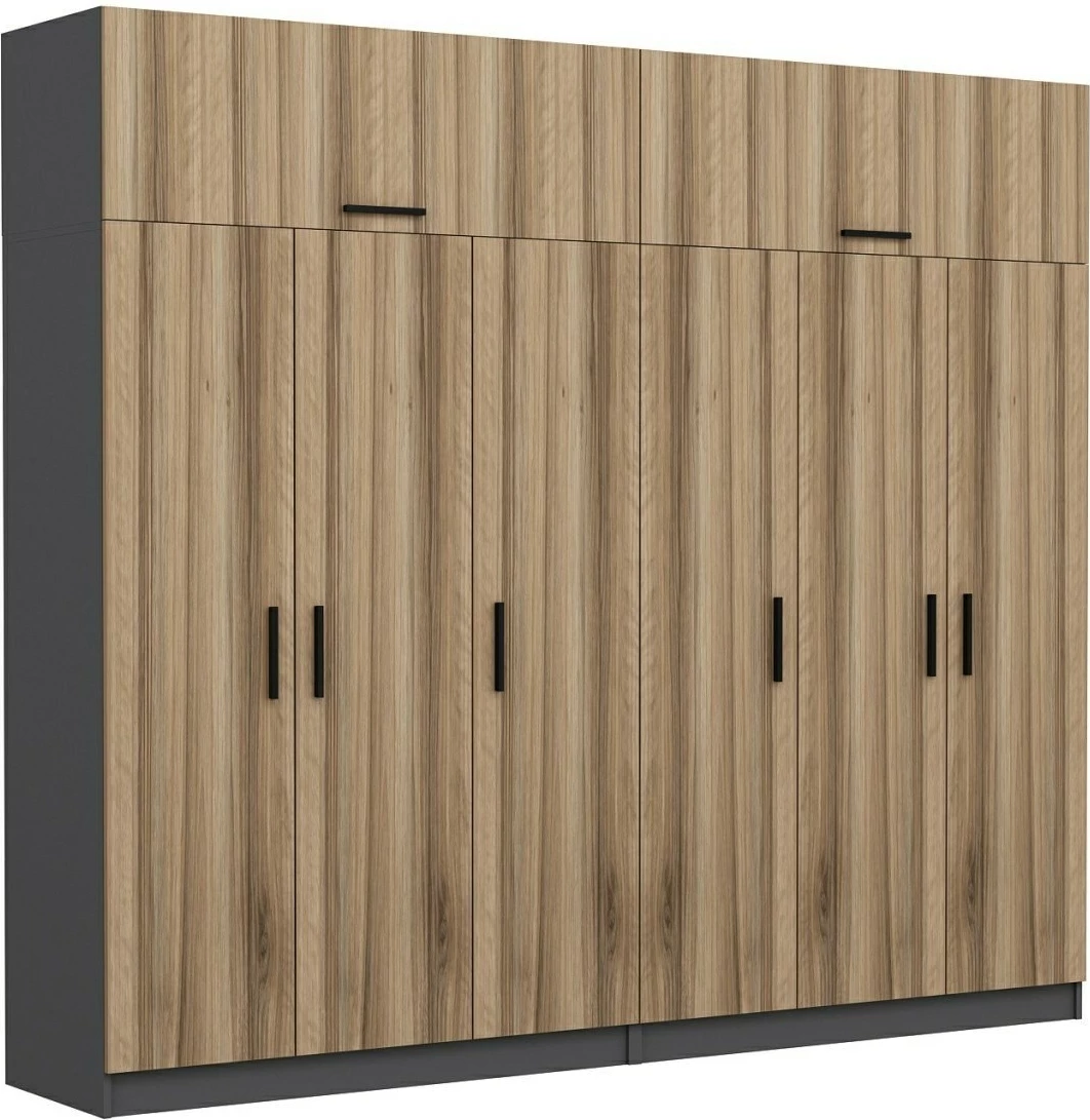 Dollap Skye Decor, ngjyrë dore, 270x235x52cm, 10 pjesë