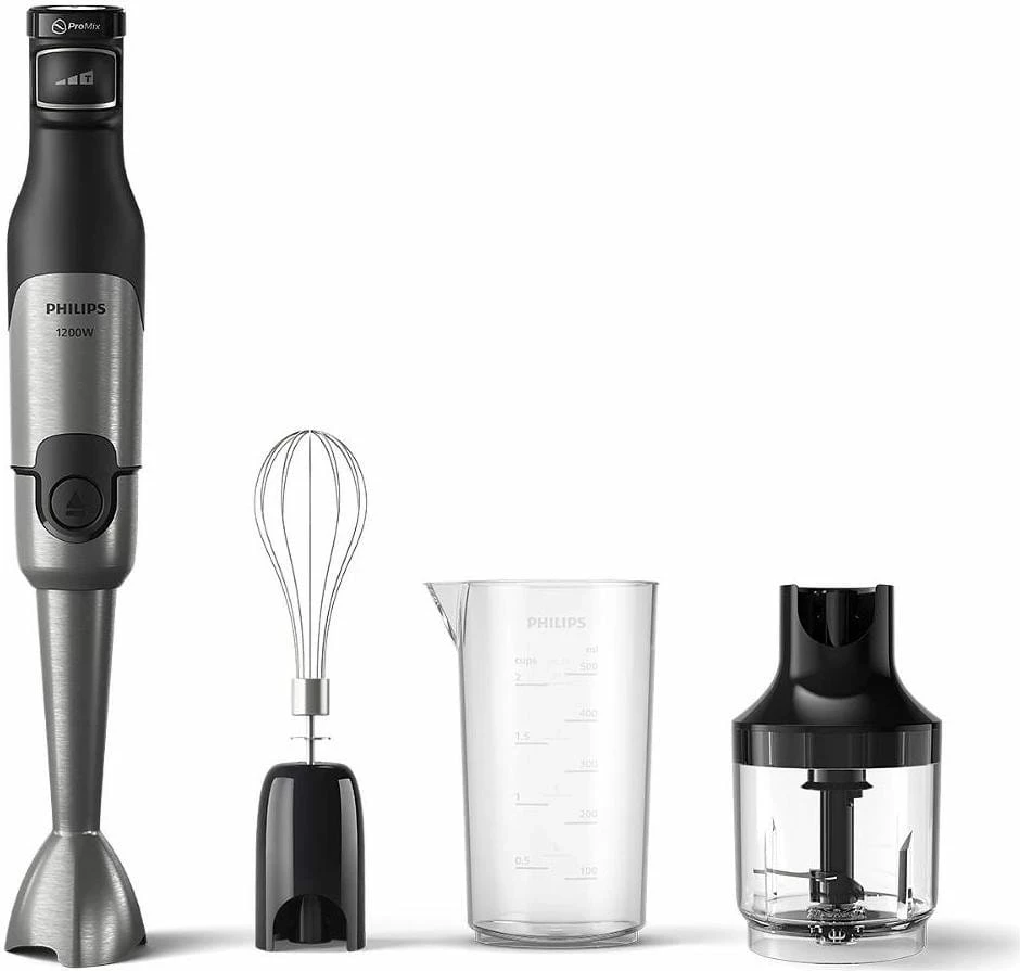Blender dore Philips Series 5000 HR2683/00 1200W 0.5L, i zi, set me rrahëse dhe grirëse