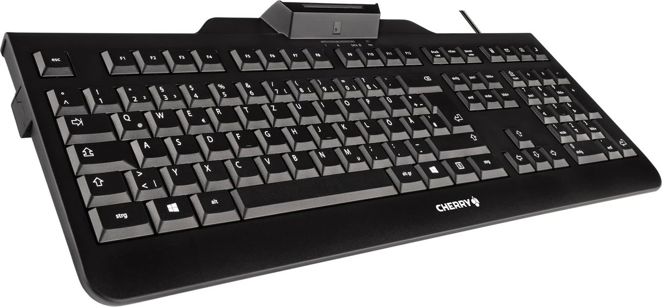 Tastierë Cherry KC 1000 SC, Full-size, Wired, USB, QWERTY, E zezë