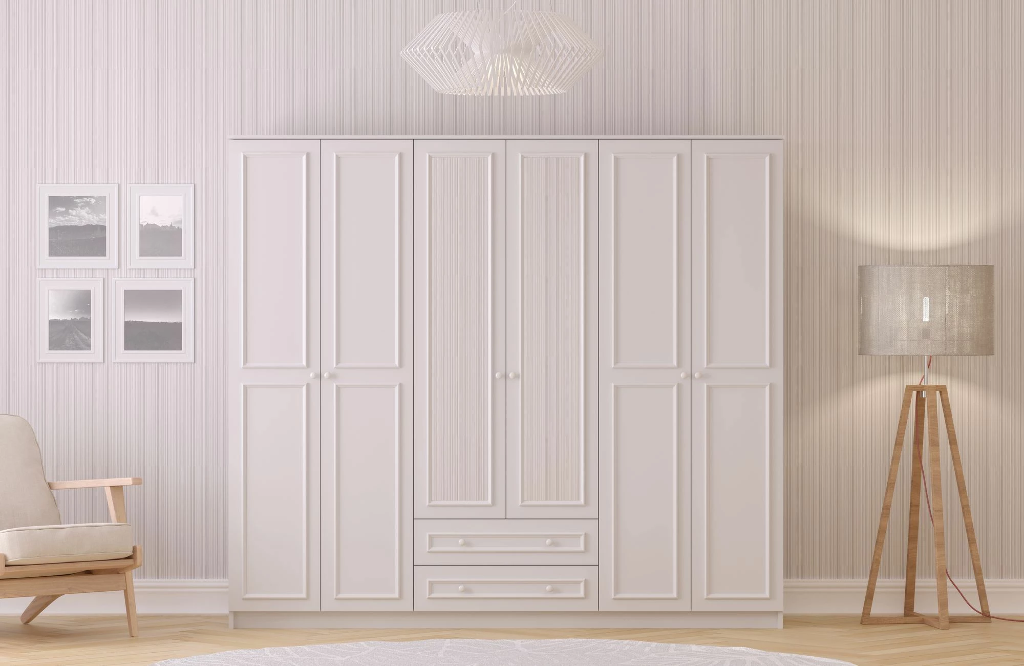 Dollap Skye Decor, ngjyrë e bardhë mat, RB-186-05