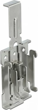 Adapter shinë DIN DeLOCK 66332, metal, 114 x 40 x 15 mm, argjend