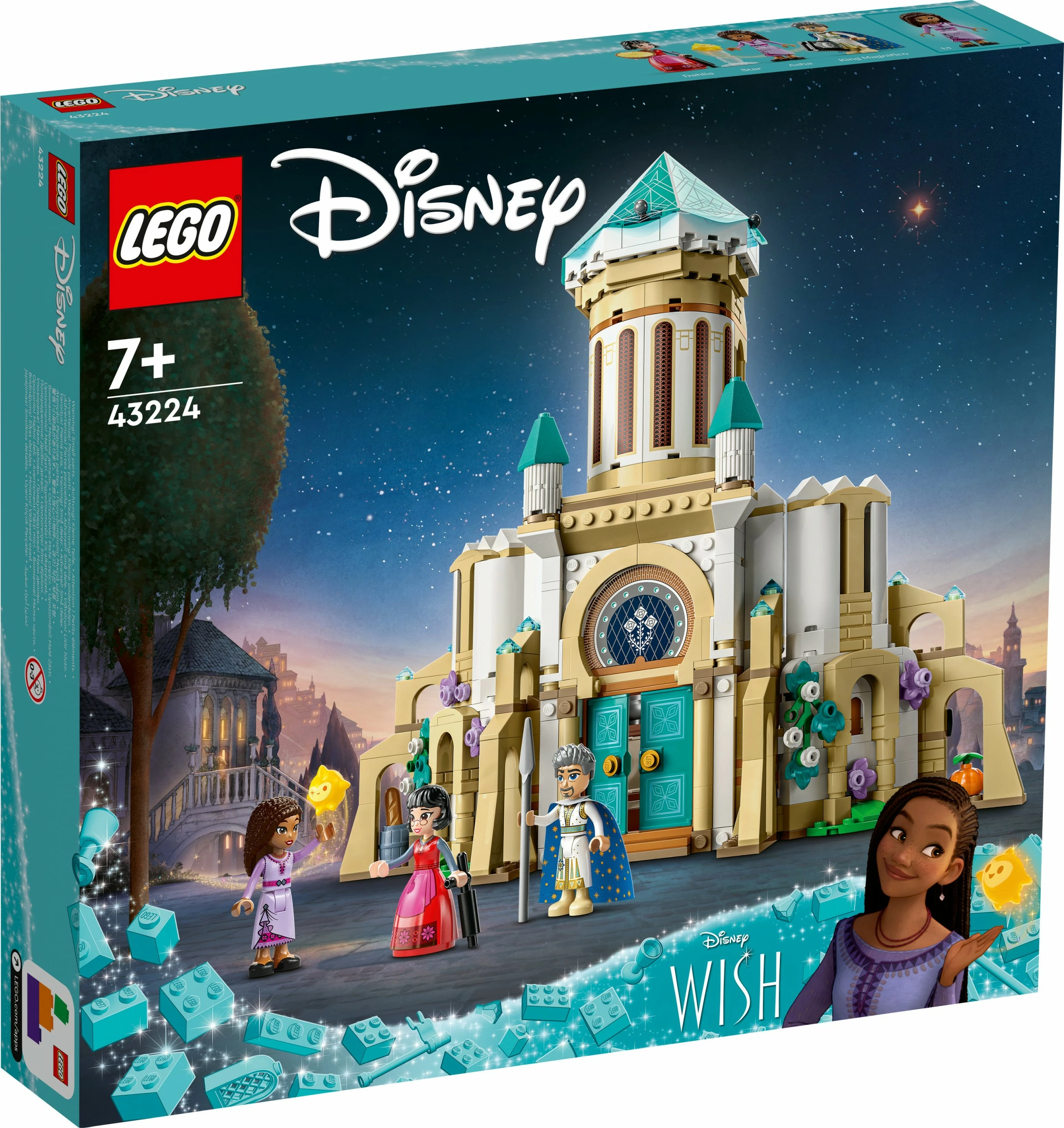 Set ndërtimi LEGO Disney King Magnifico's Castle 43224, 613 pjesë, shumëngjyrësh