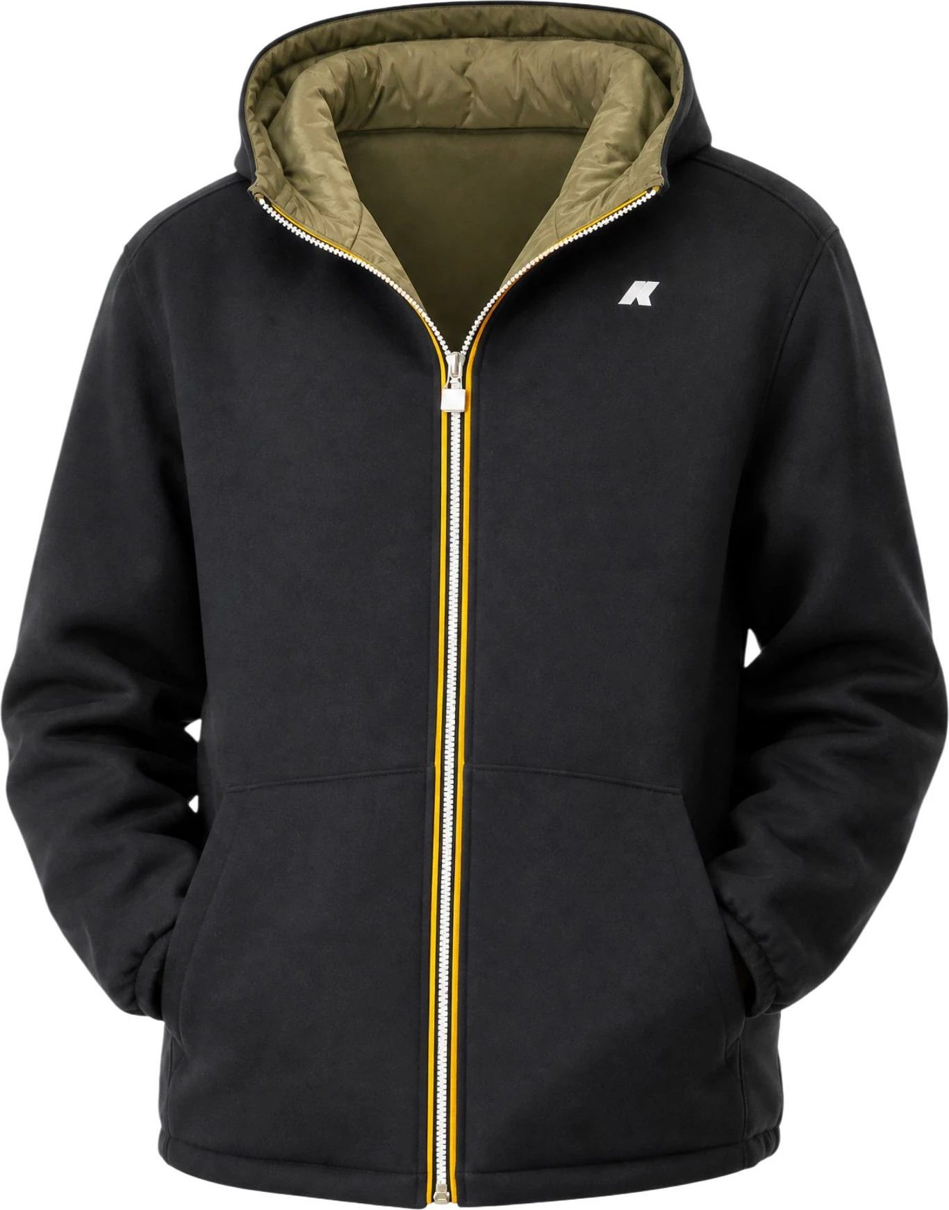 Jakne për meshkuj Kway Jack Spacer Nylon Double K8142YW, e zezë [Madhësia: M]