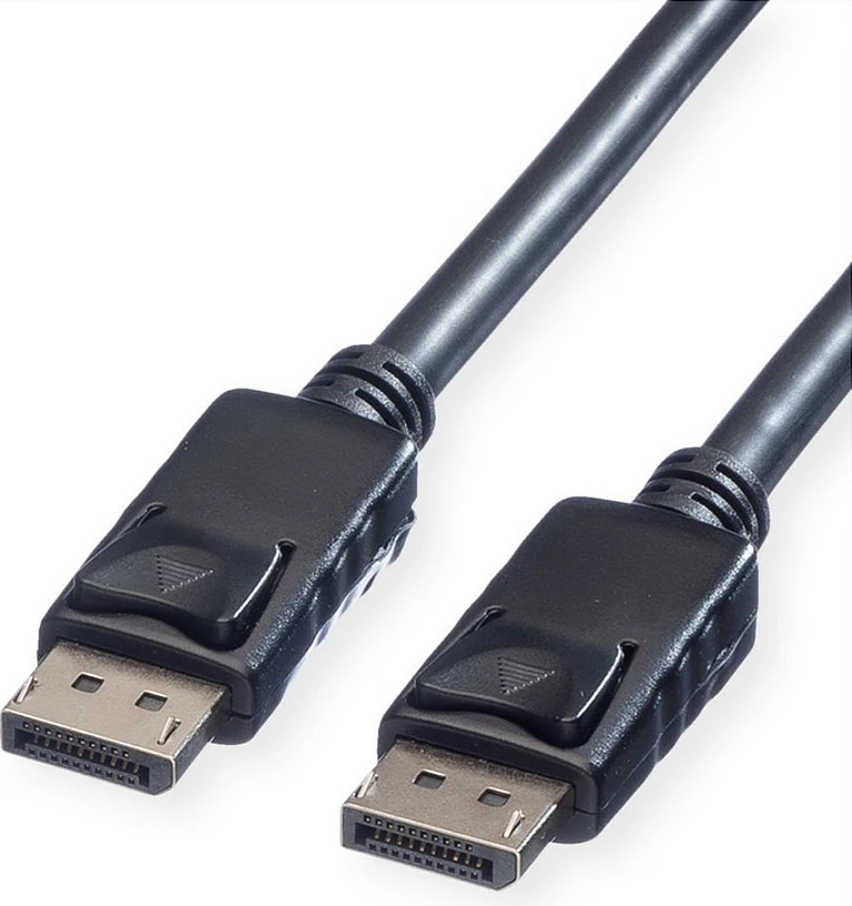 Kabllo DisplayPort ROLINE DP-DP, 7.5m, DP 1.2, 4K@60Hz, e zezë