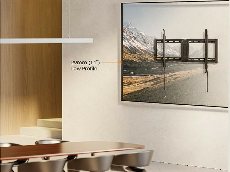 Mbajtëse muri për TV Equip, 43-95 inç, VESA deri 800x400, 75 kg, e zezë