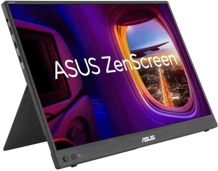 Monitor portativ Asus ZenScreen MB16FC 16" WUXGA IPS, USB-C, mini-HDMI, Auto Rotate, i zi