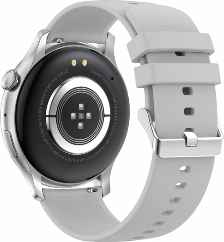Smartwatch për femra Rubicon, hiri/argjendtë
